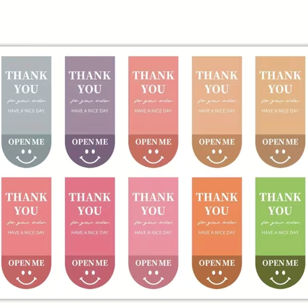 NEW 100 Thank You tab stickers